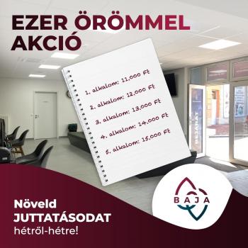 Ezer örömmel akció