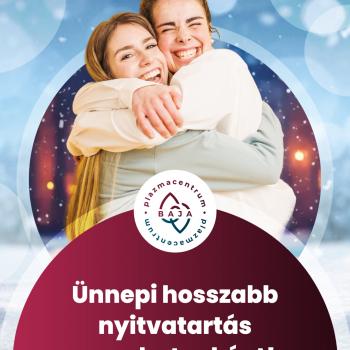 Ünnepi hosszabb nyitvatartás szombatonként!