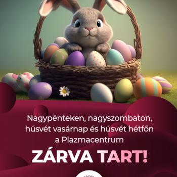 A húsvéti ünnepek alatt, április 18–21. között központunk zárva tart