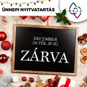 Ünnepi nyitvatartás