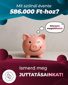 Mit szólnál évente 586.000 Ft-hoz?