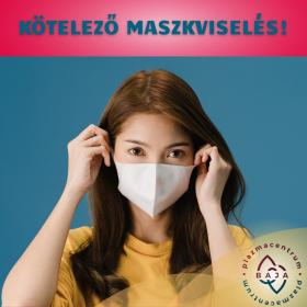 Kötelező maszkviselés!