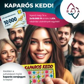 Kaparós kedd! Nyerj 10.000 Ft értékű LIDL vásárlási utalványt!