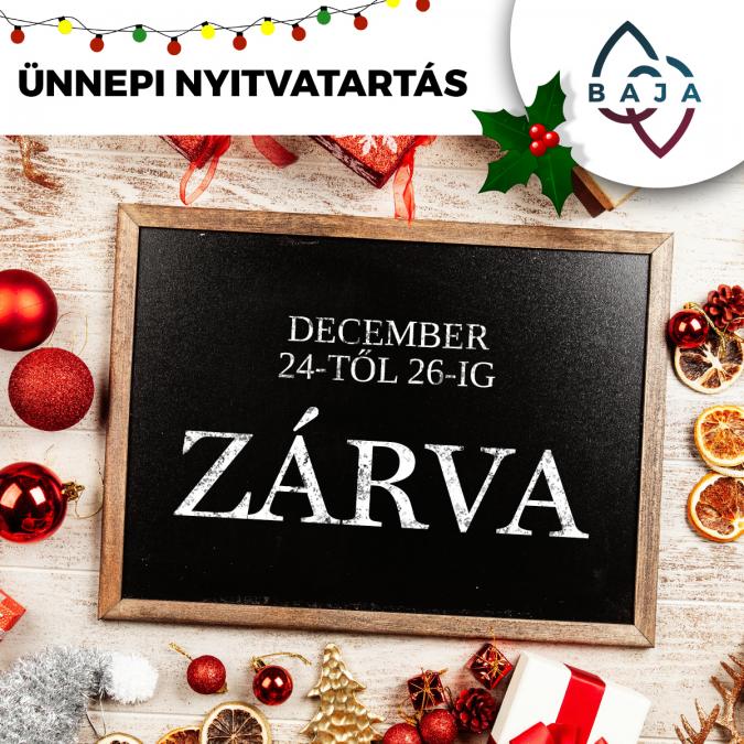 Ünnepi nyitvatartás